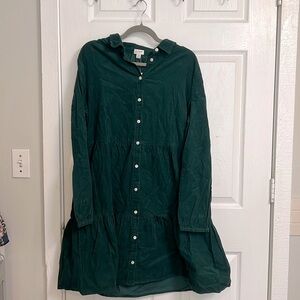 J crew shirt dress size 16 NWT